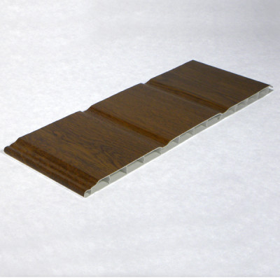 Light Oak 300mm Hollow Soffit Board X 5m Length 